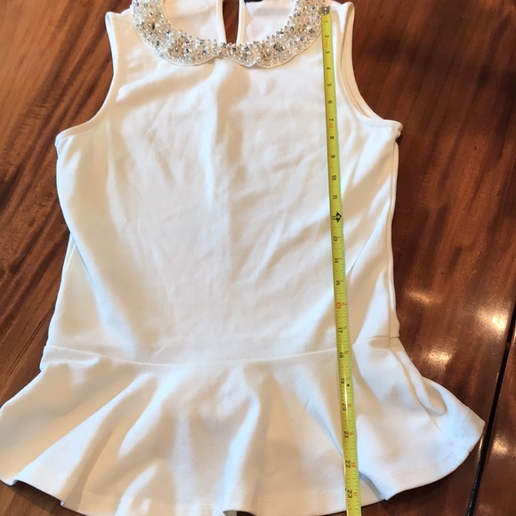 Zara Basic White Jeweled Small - Picture 8 of 8